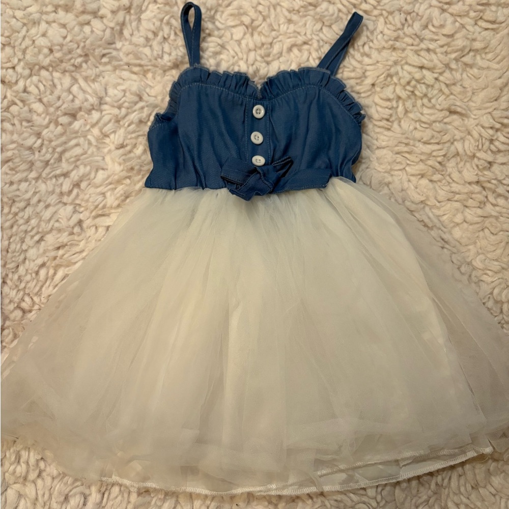 Girls 4T ADORABLE Jean & Ruffles Top